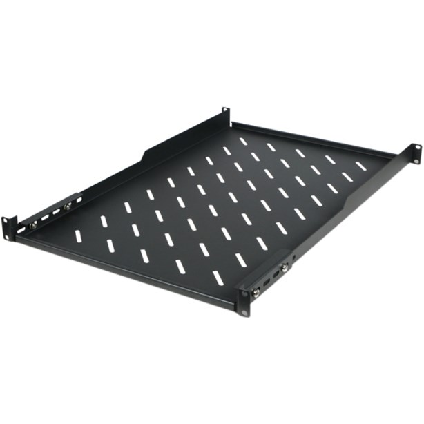 Claytek WA-SF96B-1U Mounting Shelf for Server Cabinet - Black