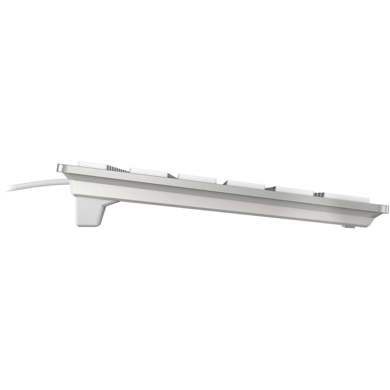 CHERRY KC 6000 SLIM Keyboard - Cable Connectivity - USB Interface - English (US) - Silver, White