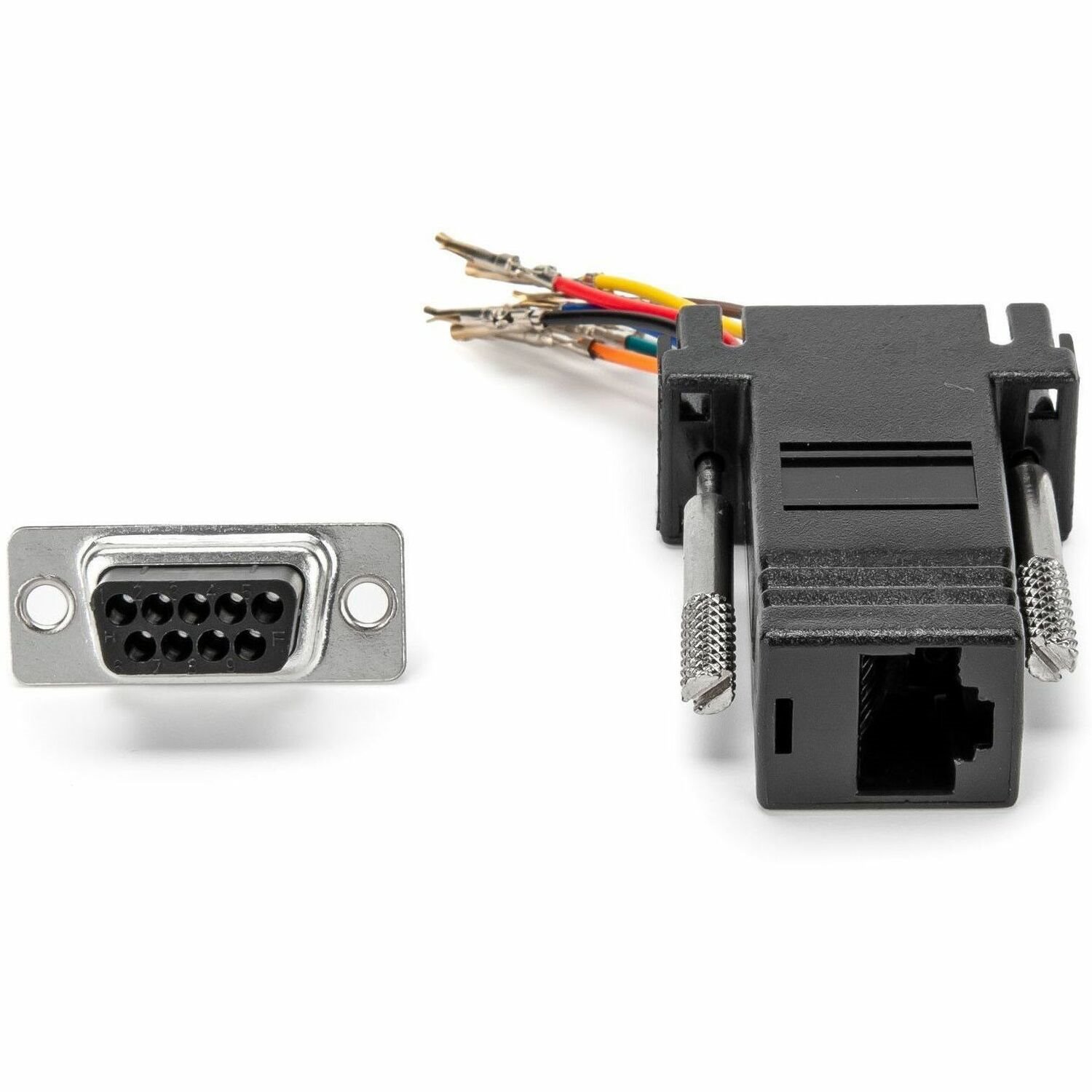 Rocstor DB9 to RJ45 Modular Serial Adapter - Black