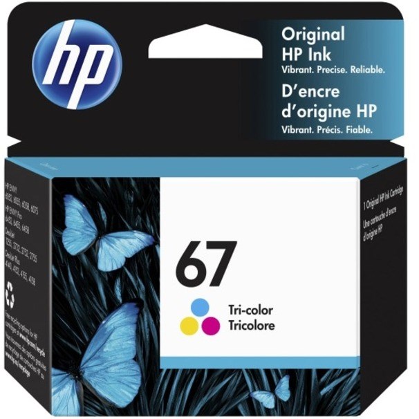 HP 67 Original Inkjet Ink Cartridge - Tri-color - 1 Each