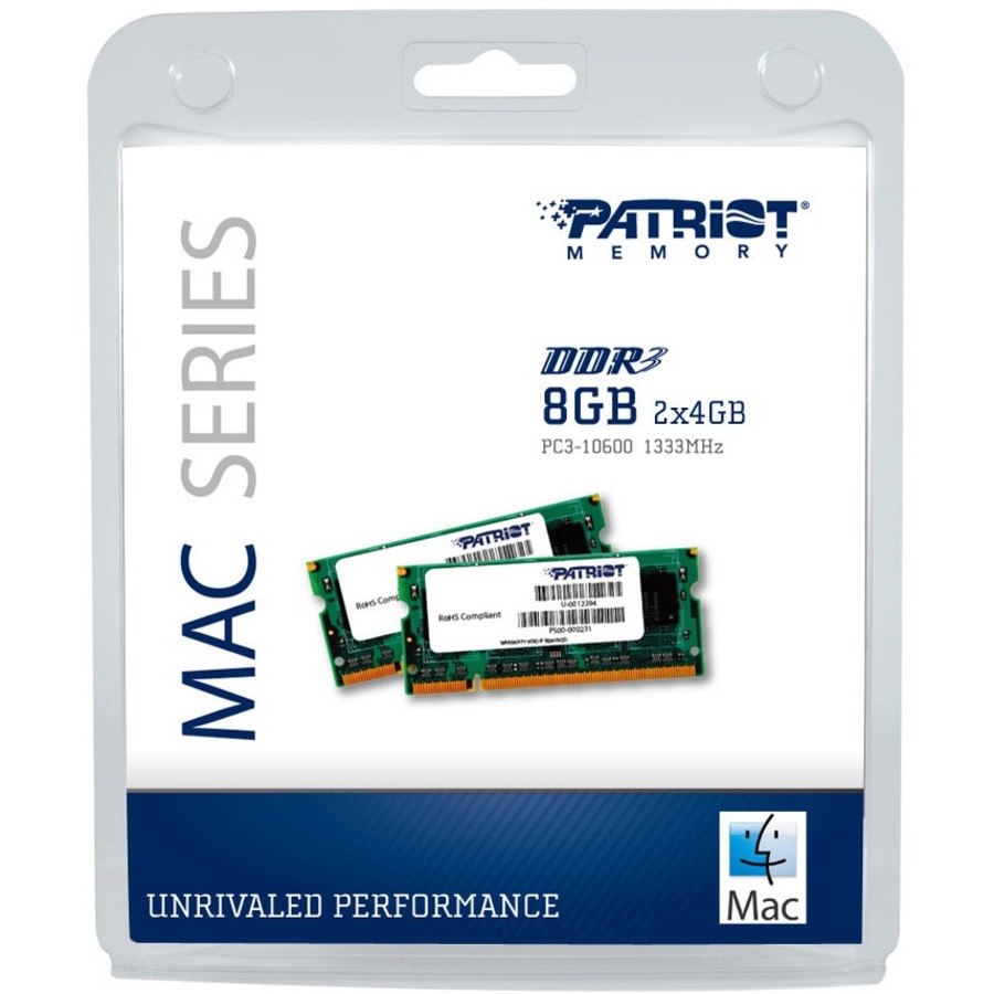 Patriot Memory 8GB (2 x 4GB) PC3-10600 (1333MHz) SODIMM Kit