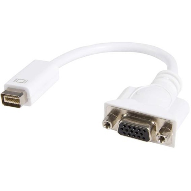 StarTech.com Mini-DVI Naar Vga Videokabel Adapter Voor Macbooks En iMacs - Videoadapter - mini-DVI (M) Naar HD-15 (Vga) (V) - 20 CM - Wit