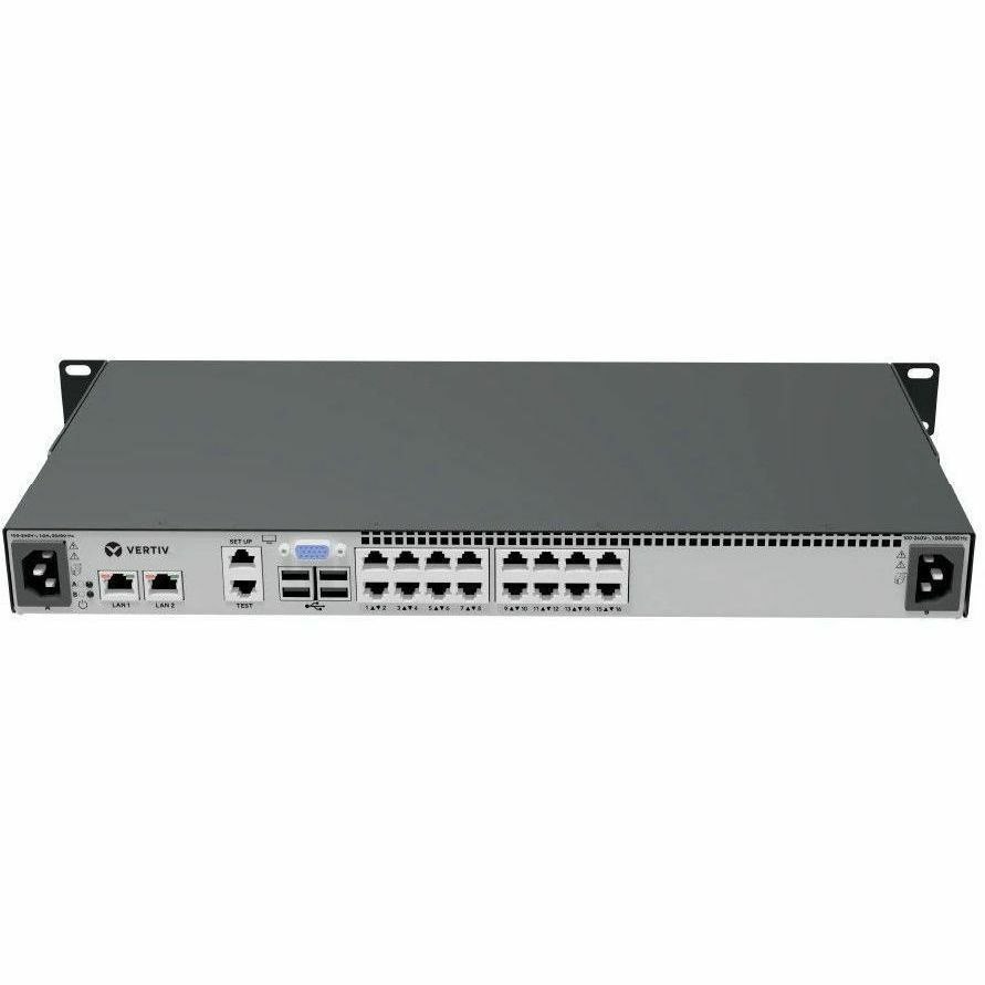 Vertiv Avocent MergePoint Unity 2 MPU2-2016DAC-400, Enterprise KVM-over-IP Switch, 16-Port, 2 Digital Path, Advanced Security, IT Remote Access, 1U