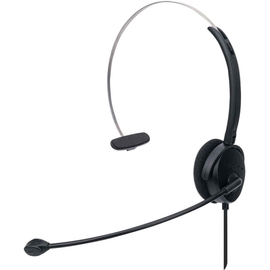 Mono On-Ear Headset (USB), Microphone Boom (padded), Retail Box Packaging, Adjustable Headband, In-Line Volume Control, Ear Cushion, USB-A for both sound and mic use, cable 1.5m, Three Year Warranty