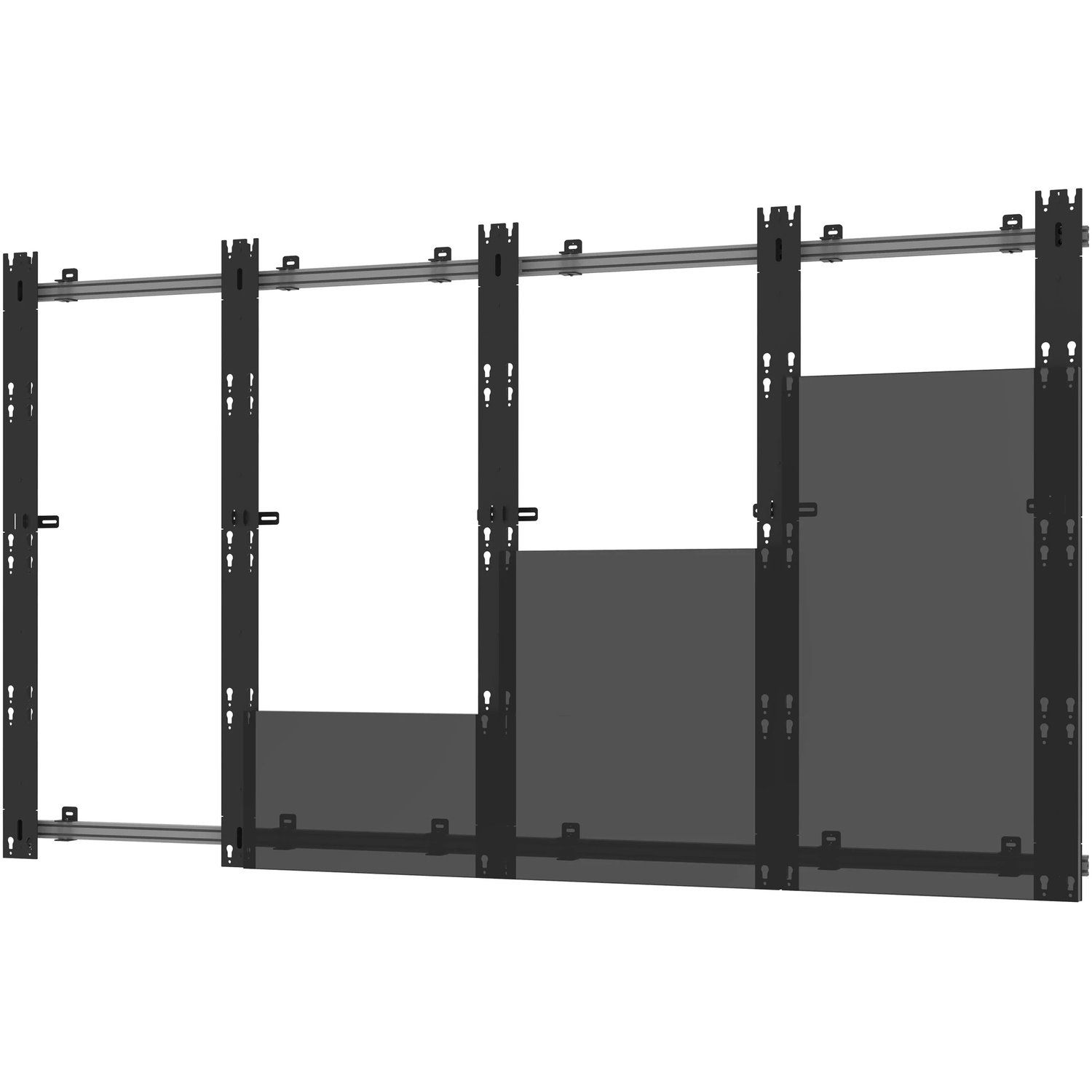 Peerless-AV&reg; SEAMLESS Kitted DS-LEDZRD-4X4 Wall Mount for LED Display, Video Wall - Black - TAA Compliant