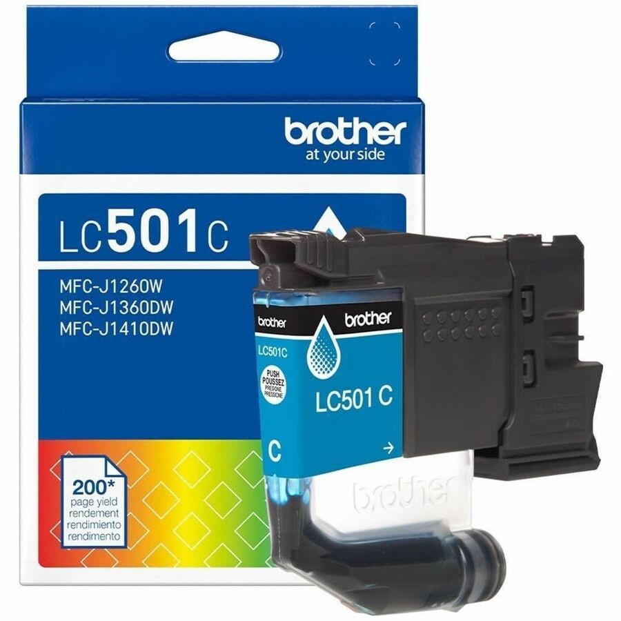 Brother LC501C Original Standard Yield Inkjet Ink Cartridge - Cyan Pack