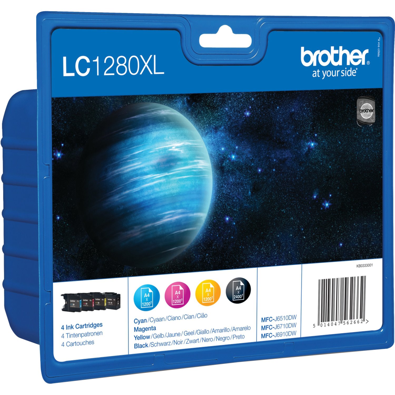Brother LC1280XLVALBP Original Inkjet Ink Cartridge - Cyan, Magenta, Yellow Pack