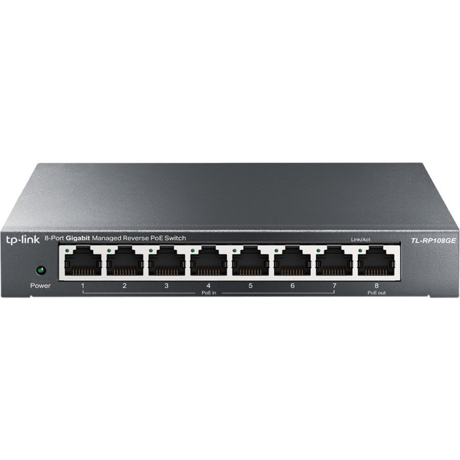 TP-Link TL-RP108GE 8 Poorten Beheer mogelijk Ethernetswitch - Gigabit Ethernet - 1000Base-T