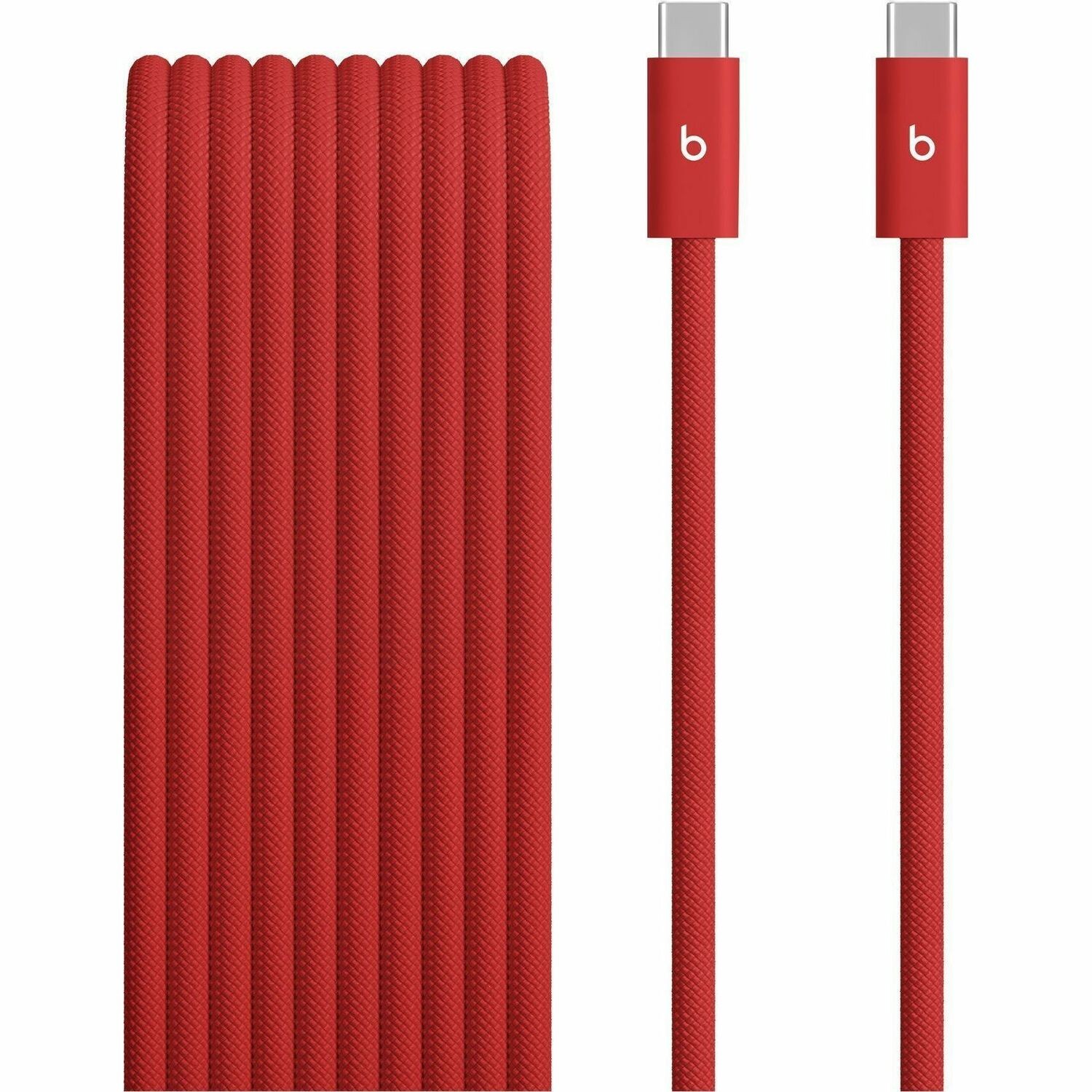 Beats by Dr. Dre USB-C to USB-C Woven Cable (3 m / 10 ft) - Rapid Red