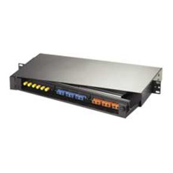 Hubbell Rack Mount Panel, 3 FSP Adapter Panels, Unloaded