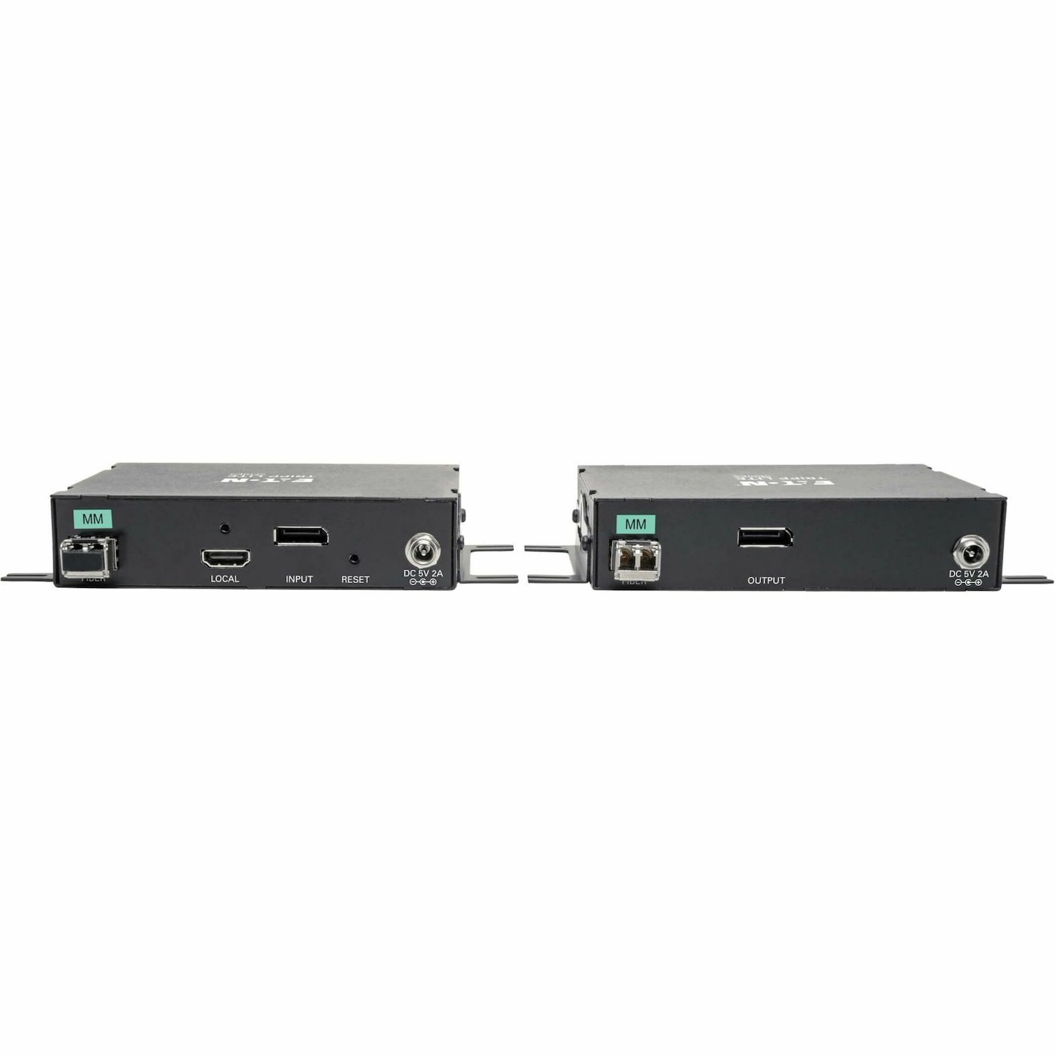 Tripp Lite by Eaton DisplayPort over Fiber Extender Kit, Transmitter/Receiver, 4K 60 Hz, 4:4:4, RS-232, IR, Multimode LC, 985 ft. (300 m), TAA