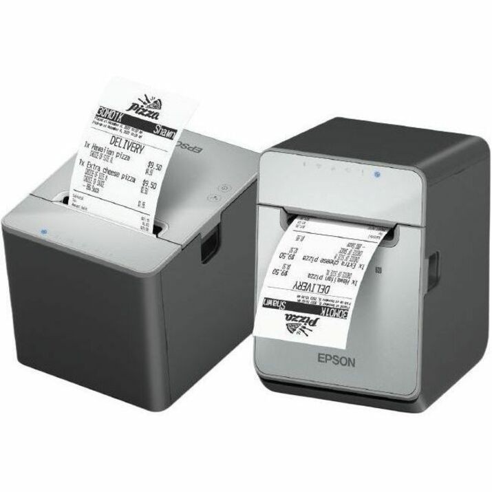 Epson OmniLink TM-L100 Desktop, Mobile Direct Thermal Printer - Monochrome - Wall Mount - Label/Receipt Print - Fast Ethernet - USB - USB Host - Serial - Bluetooth 3.0 - Near Field Communication (NFC) - With Cutter - Black