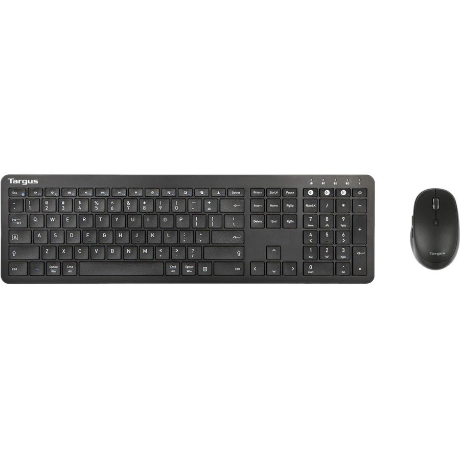 Targus Antimicrobial Full-Size Keyboard and Midsize Comfort Mouse Bundle