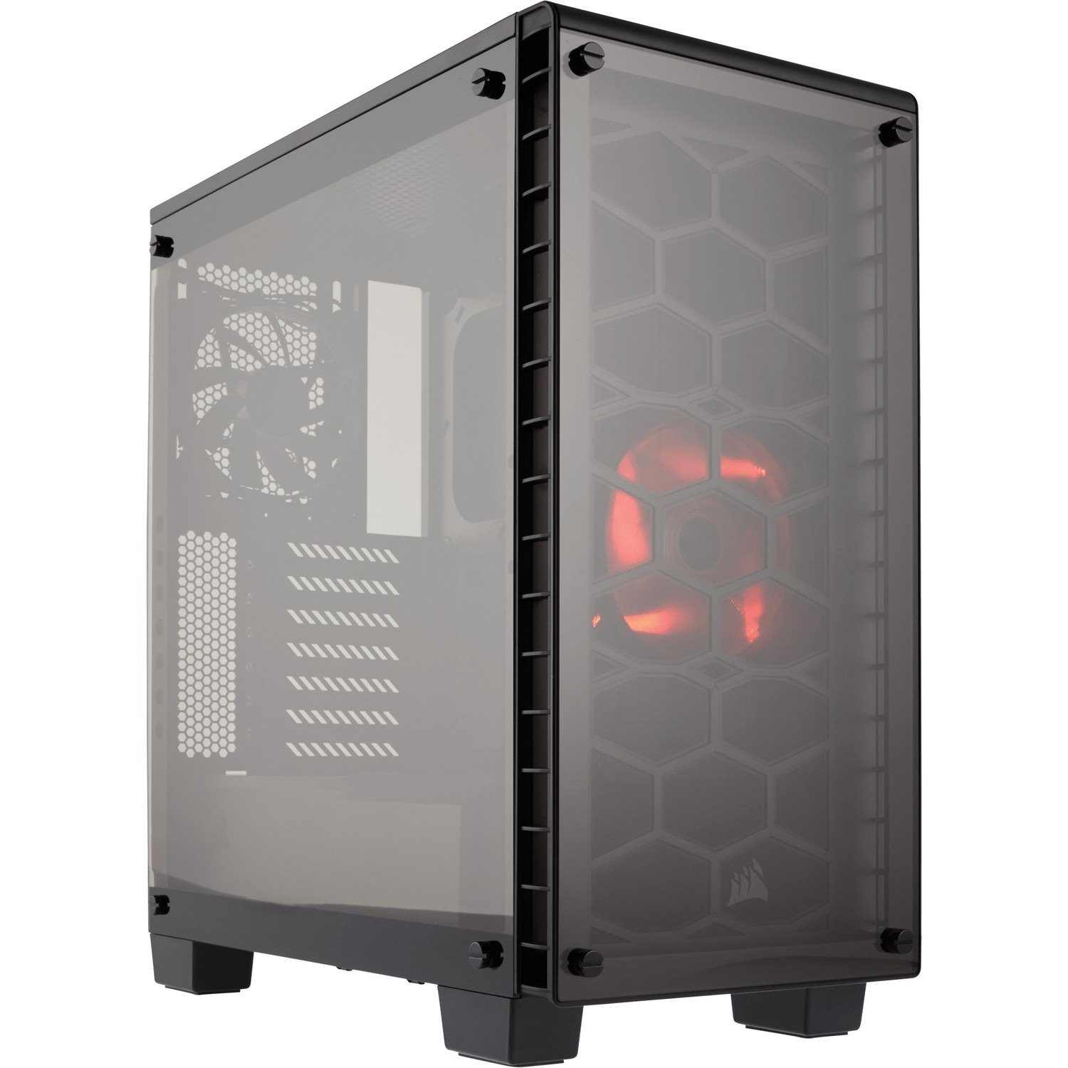 Corsair Crystal 460X Computer Case - Mini ITX, Micro ATX, ATX Motherboard Supported - Mid-tower - Steel - Black