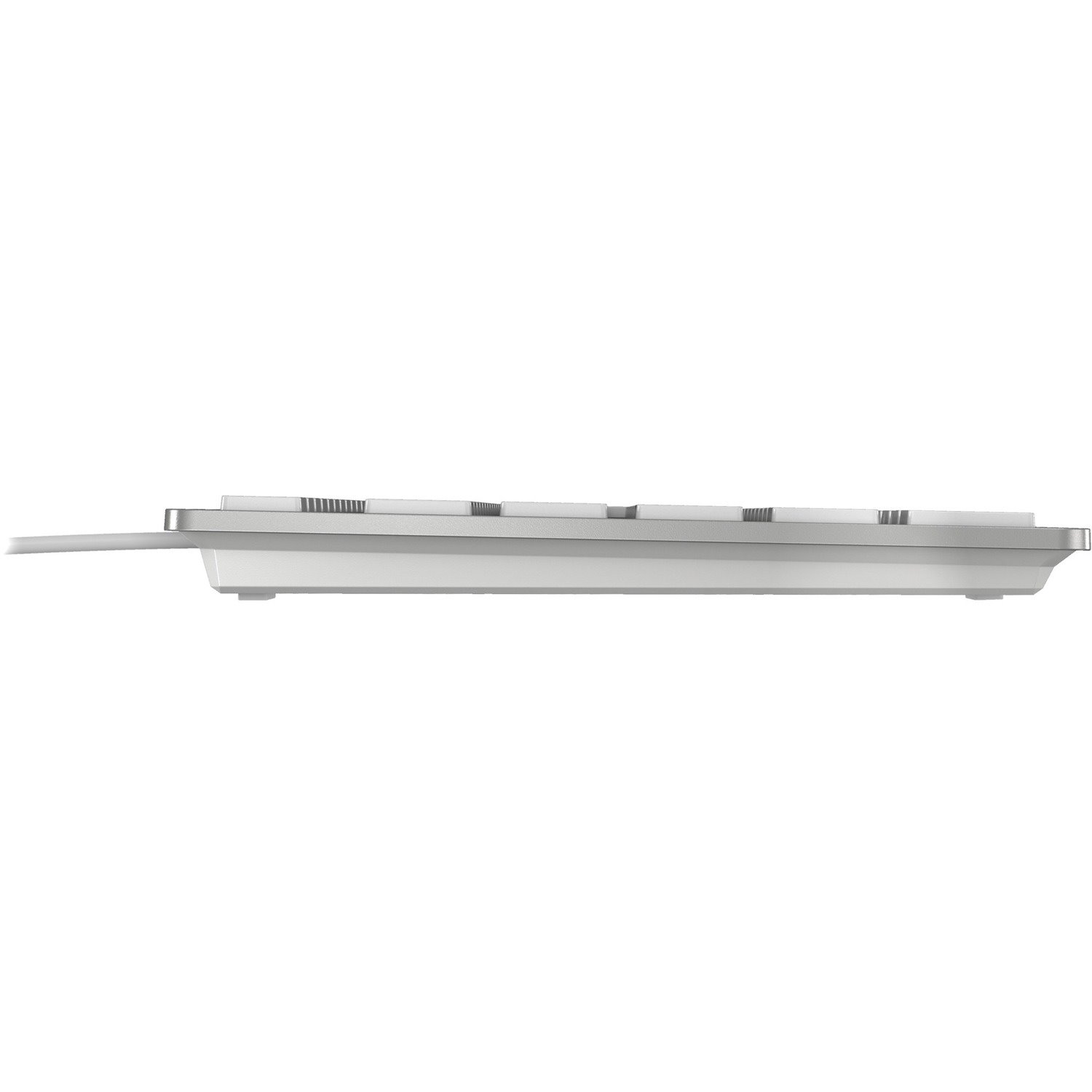 CHERRY KC 6000 Slim Rugged Keyboard - Cable Connectivity - USB Interface - French - AZERTY Layout - Silver