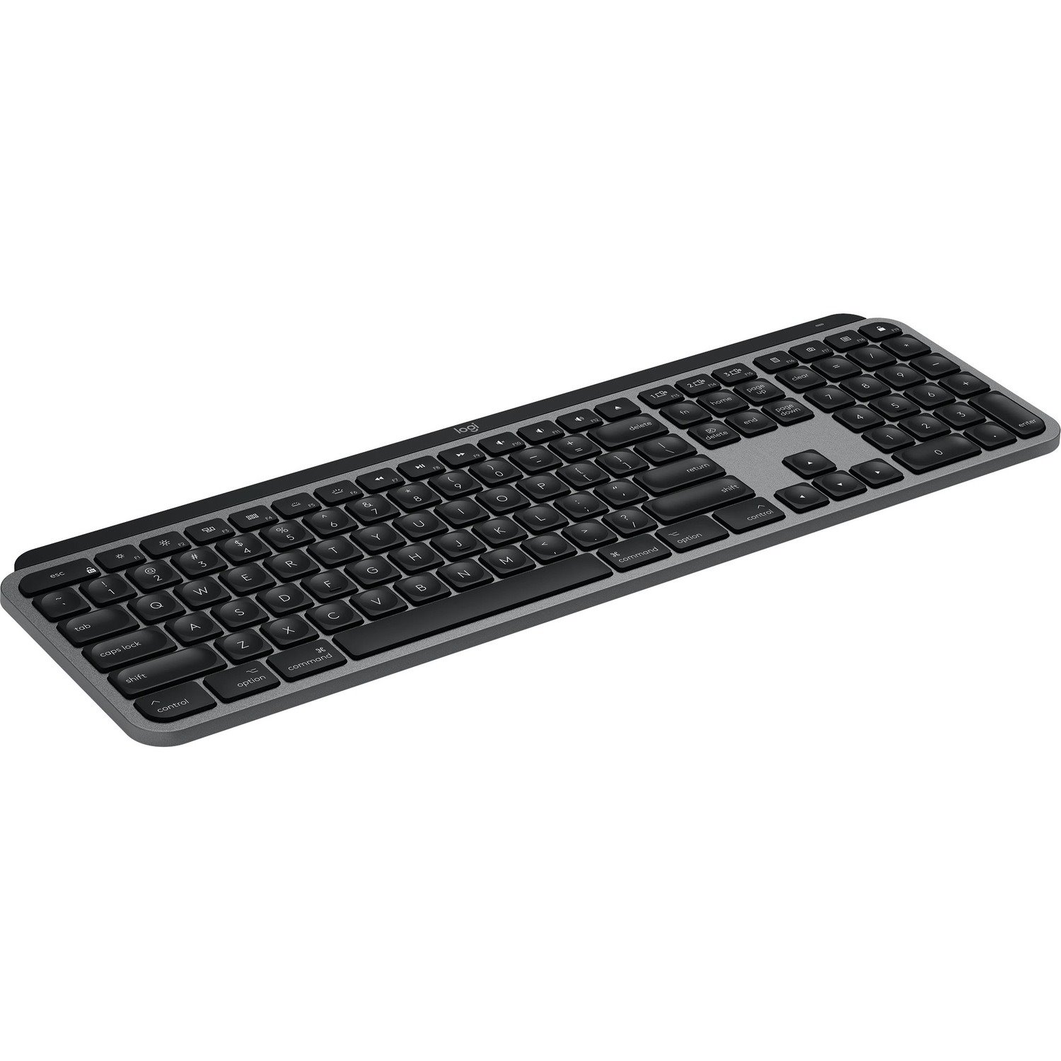 Logitech MX Keys for Mac Keyboard - Wireless Connectivity - USB Interface - English (US) - QWERTY Layout - Space Gray