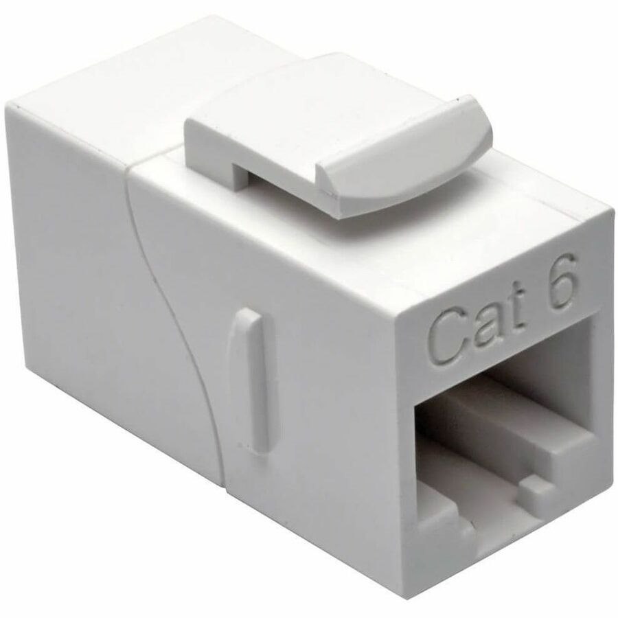 Eaton Tripp Lite Series Cat6 Straight-Through Modular In-Line Snap-In Coupler (RJ45 F/F), White, TAA