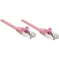 Intellinet Network Solutions Cat5e UTP Network Patch Cable, 25 ft (7.5 m), Pink