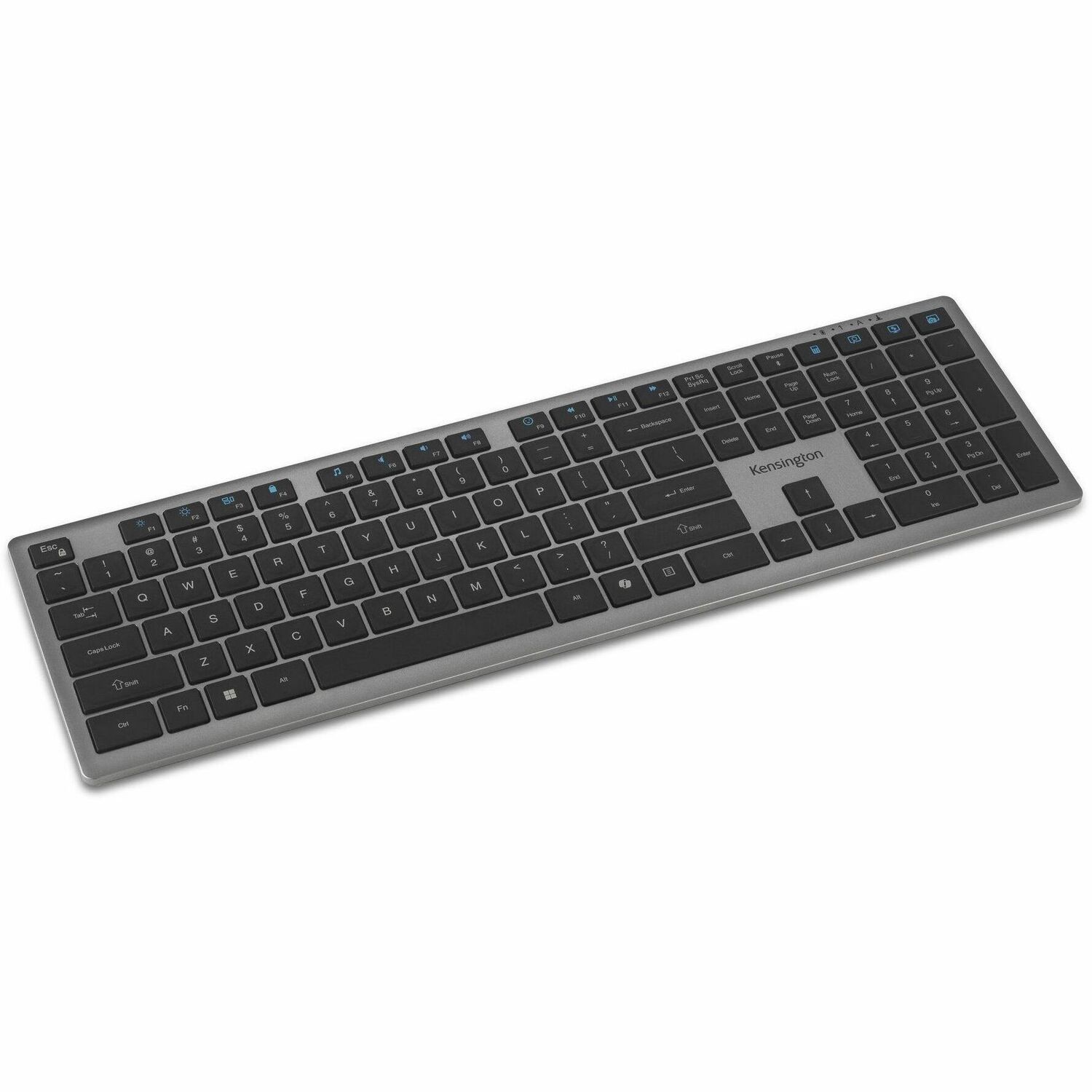 KENSINGTON EQ RECHARGEABLE W/LESS KEYBOARD WITH NUM PAD AND COPILOT, 3YR