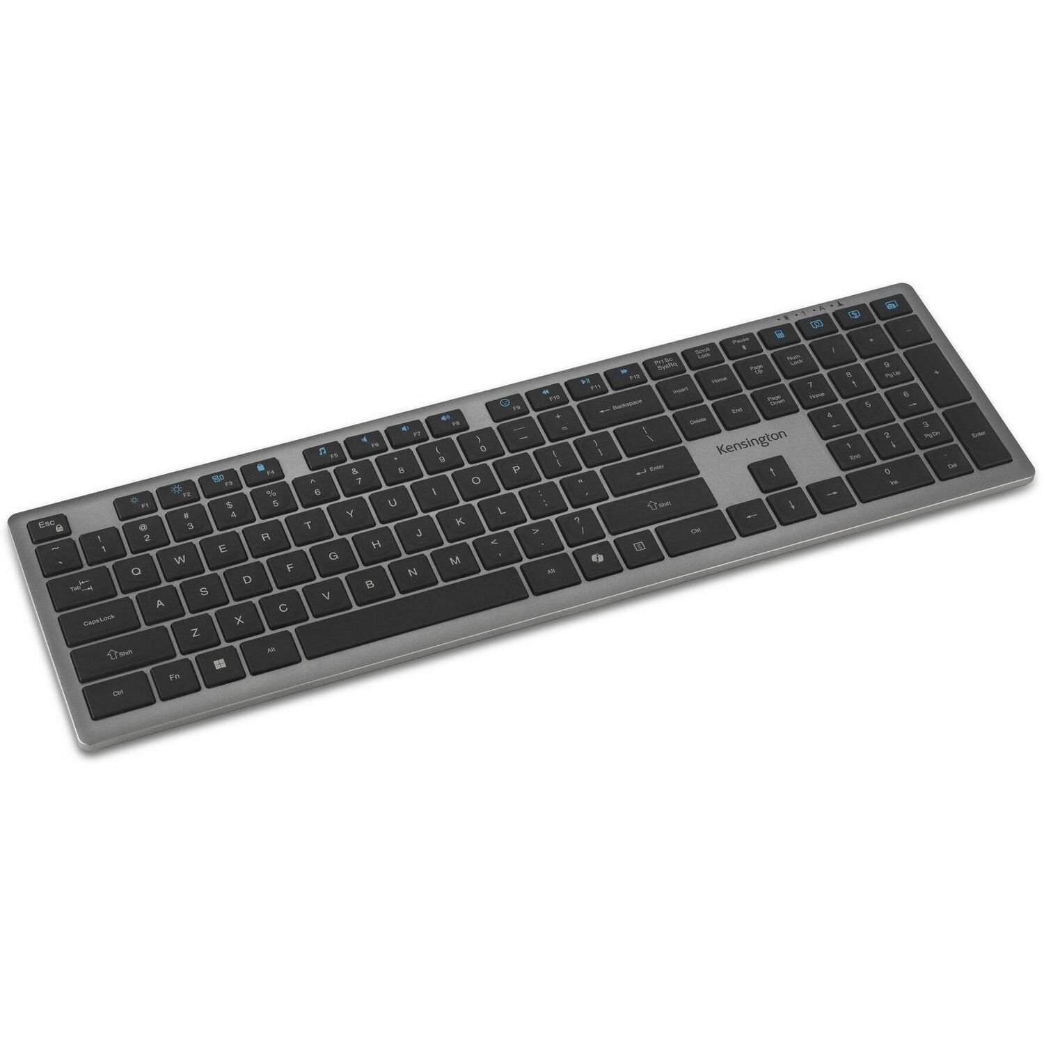 Kensington KB535 Keyboard - Full-size - Wireless Connectivity - USB Type A Interface - Space Gray