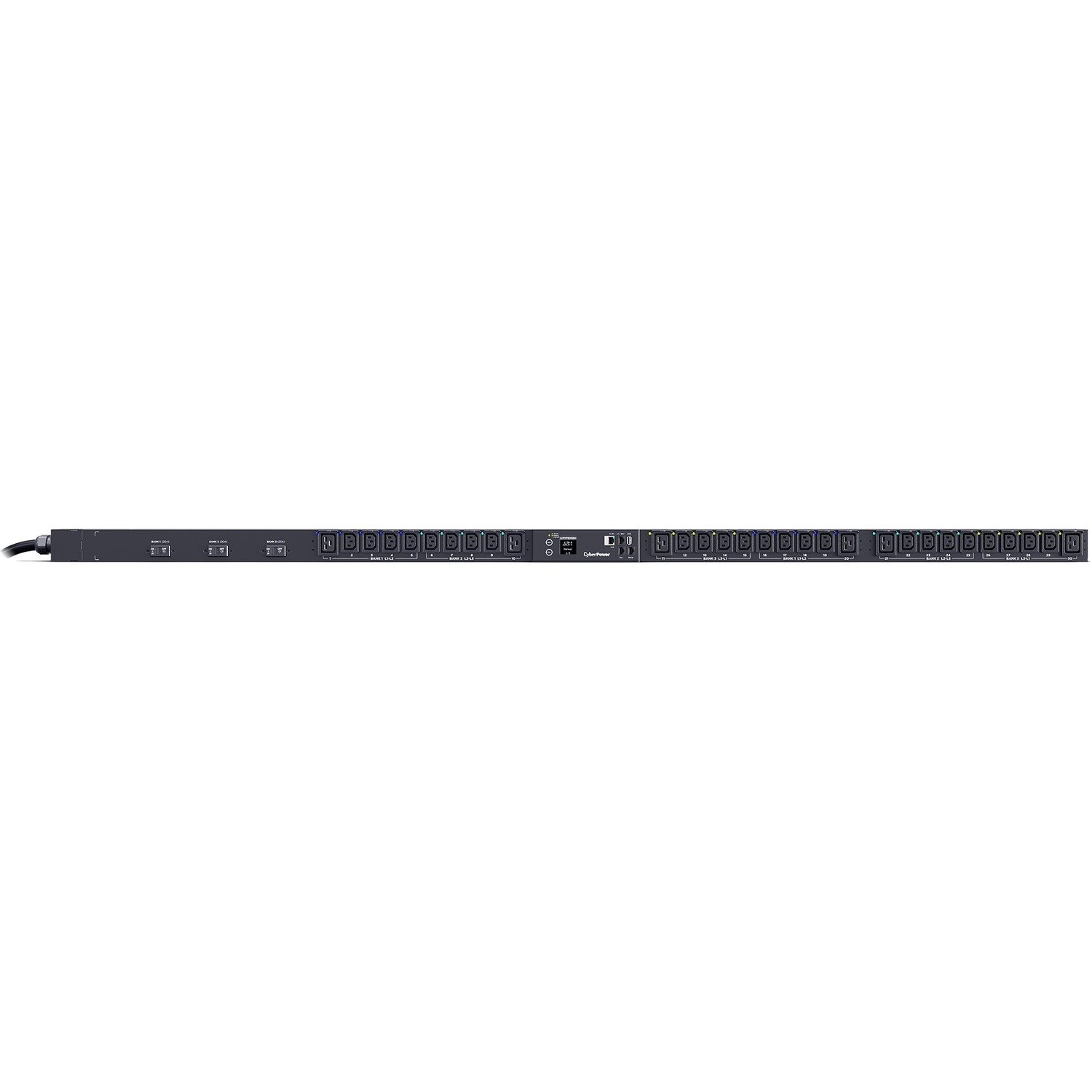 CyberPower PDU83106 3 Phase 200 - 240 VAC 30A Switched Metered-by-Outlet PDU