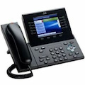 Cisco 8961 IP Phone - Refurbished - Corded - Corded - Wall Mountable - Charcoal