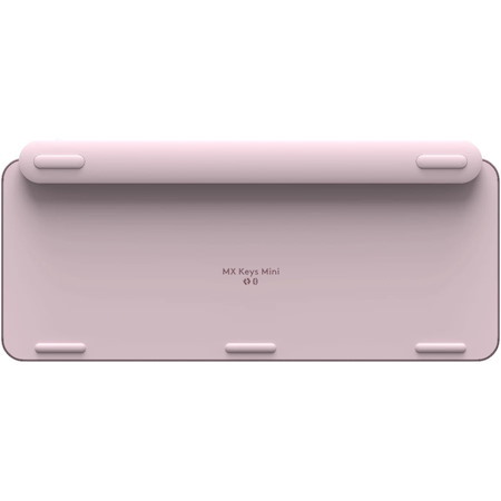 Logitech MX Keys Mini Minimalist Wireless Illuminated Keyboard, Compact, Bluetooth, USB-C - Rose
