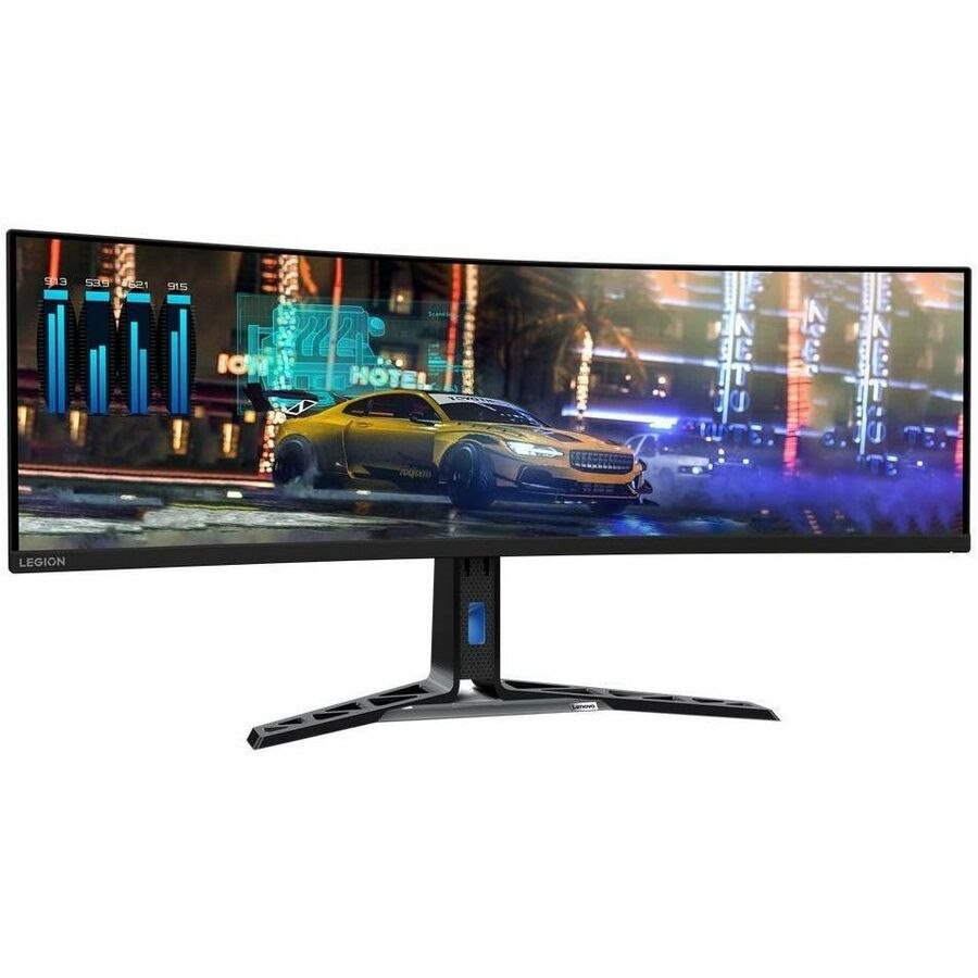 Lenovo Legion R45w-30 45" Class Dual Quad HD (DQHD) Curved Screen Gaming LED Monitor - 32:9 - Black