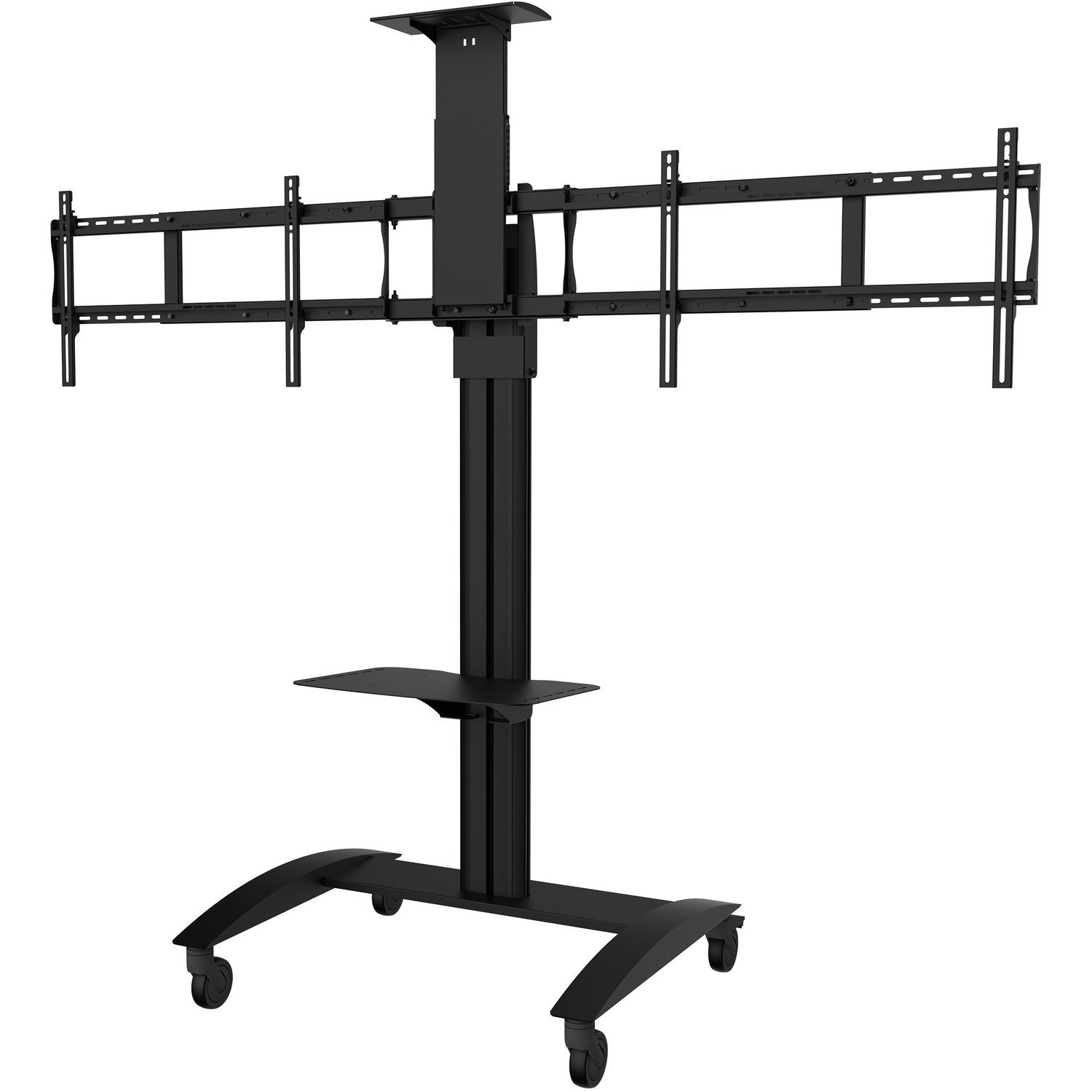 SmartMount Flat Panel Video Conferencing TV Trolley for two 40" to 65" Displays