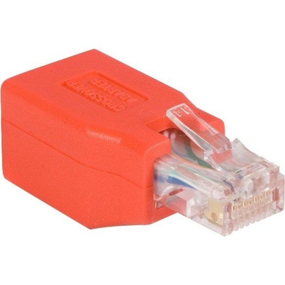 StarTech.com Crossover adapter - RJ-45 (M) - RJ-45 (F) - Gigabit - ( CAT 6 ) - red