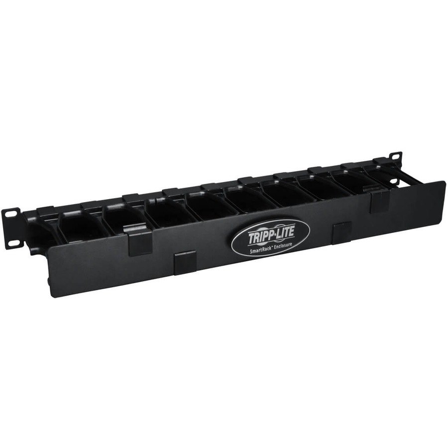 Eaton Tripp Lite Series SmartRack 1U High Capacity Horizontal Cable Manager - Finger duct with dual-hinge cover