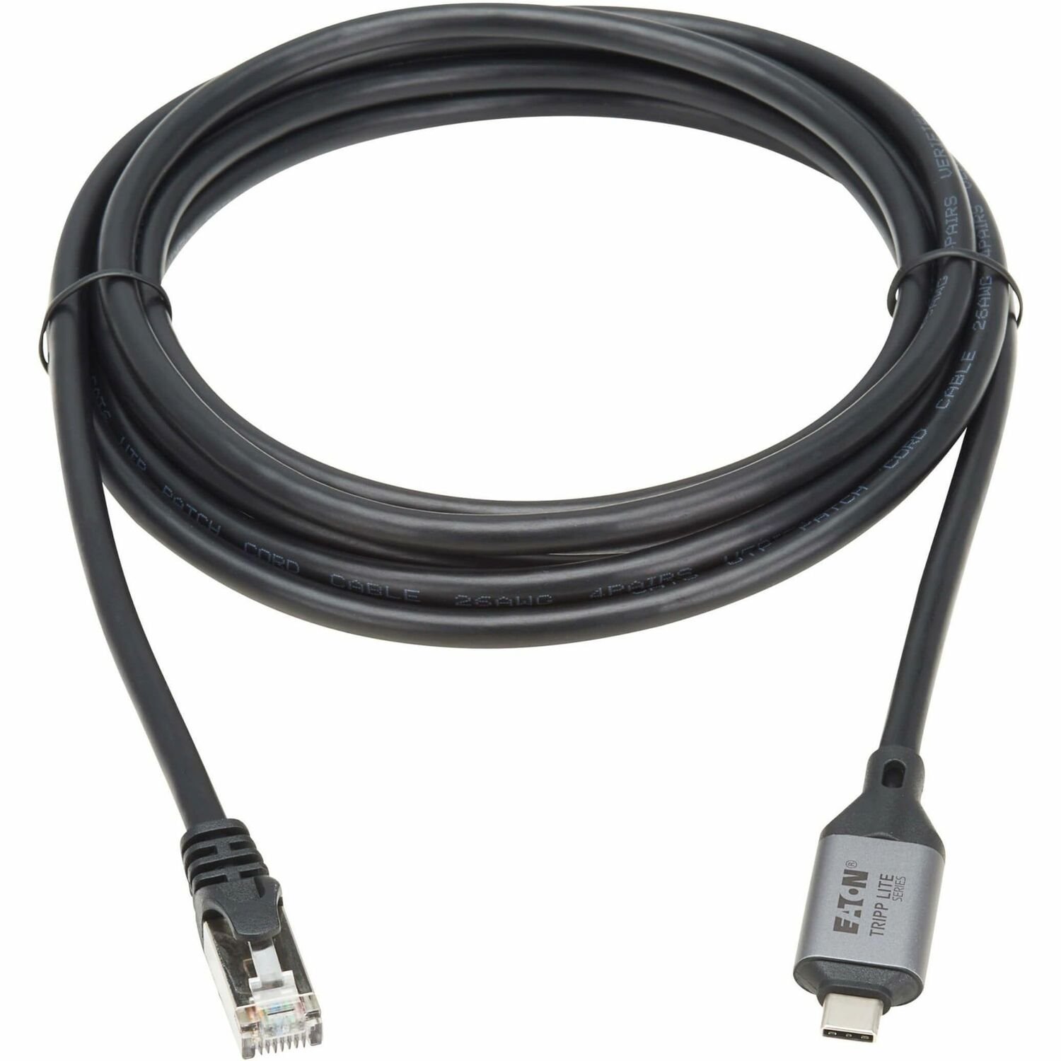 Eaton Tripp Lite Series USB-C to RJ45 Gigabit Ethernet Cable (M/M) - USB 3.2 Gen 1, 5 m (16.5 ft.)