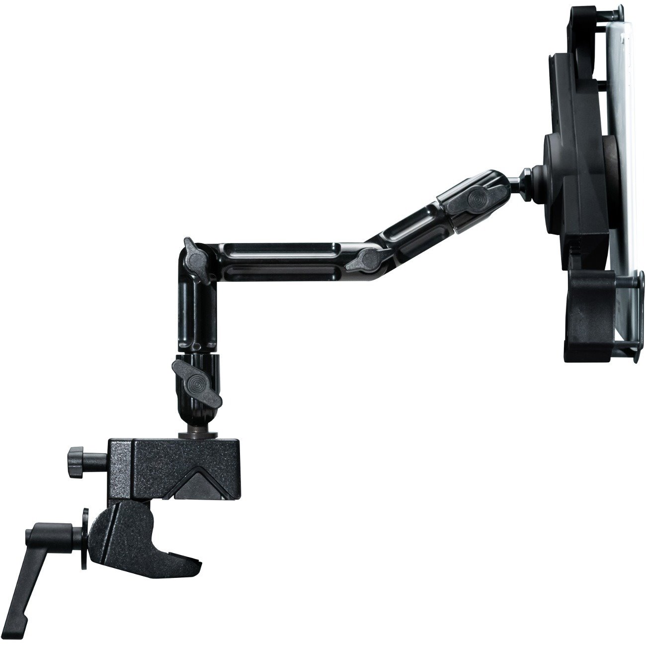CTA Digital Custom Flex Desk Clamp Mount for 7-14 Inch Tablets, including iPad 10.2-inch (7th/ 8th/ 9th Generation)