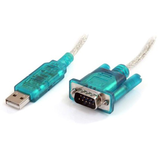 StarTech.com 3ft (91cm) 1-Port USB to RS232 DB9 Serial Adapter Cable, USB to Serial Adapter Cable - M/M