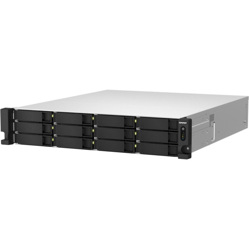 QNAP TS-h1887XU-RP-E2334-16G 18 x Total Bays SAN/NAS Storage System - 5 GB Flash Memory Capacity - Intel Xeon E-2334 Quad-core (4 Core) 3.40 GHz - 16 GB RAM - DDR4 SDRAM - 2U Rack-mountable