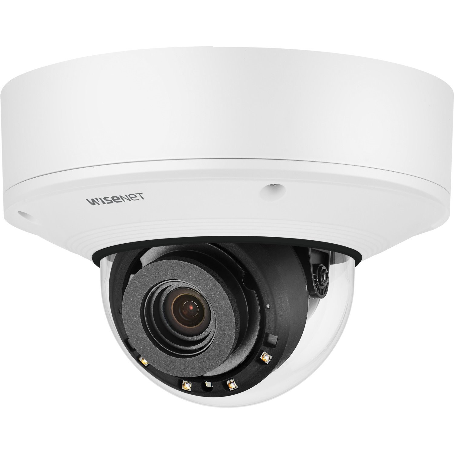 Hanwha Techwin PNV-A9081R 8 Megapixel Outdoor 4K Network Camera - Color - Dome - White