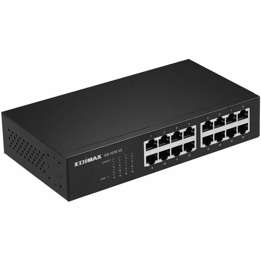 Edimax GS-1016 16 Ports Ethernet Switch - Gigabit Ethernet - 10/100/1000Base-T