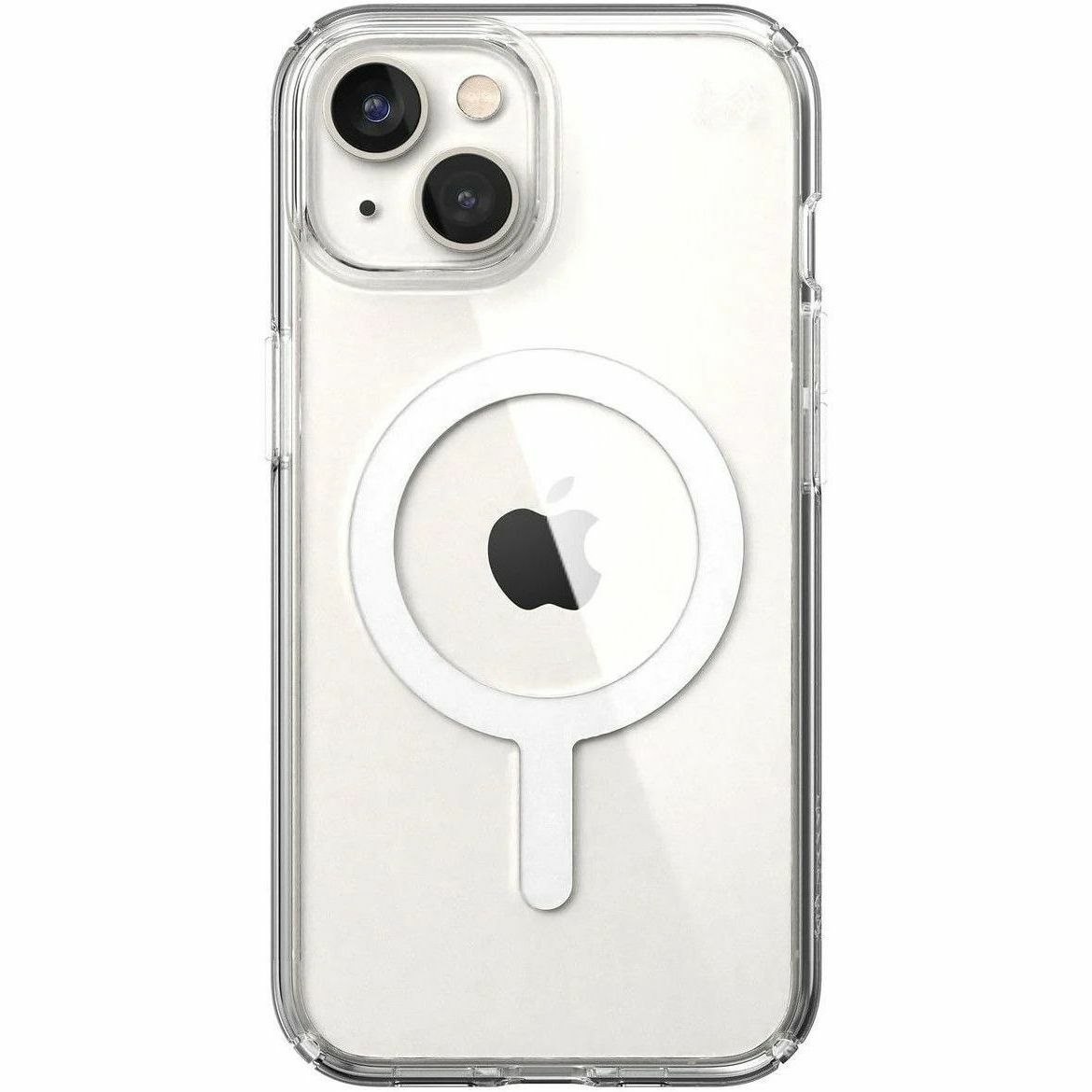 Speck Presidio Perfect-Clear Case for Apple iPhone 14 Smartphone - Clear/White