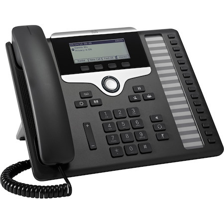 Cisco 7861 IP Phone - Corded - Corded - Wall Mountable, Desktop - Charcoal