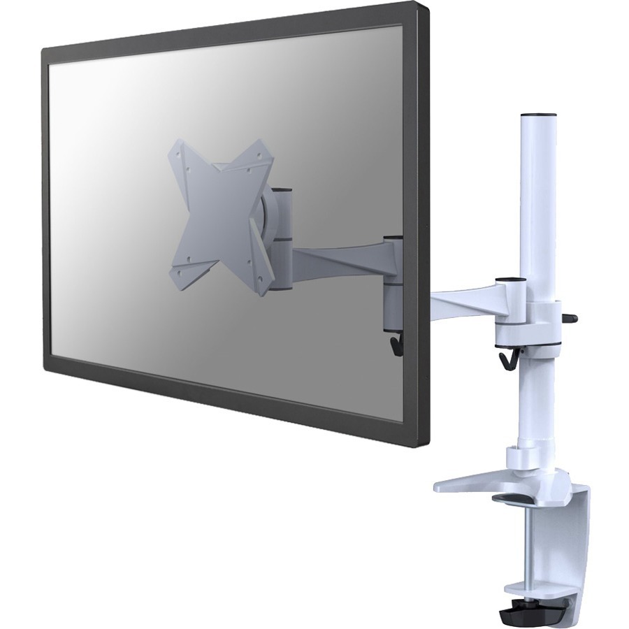 Neomounts Fpma-D1330 - Bevestigingskit - Volledig Beweegbaar - Voor LCD-scherm - Wit - Schermgrootte: 10"-30" - Klembevestiging, Pakkingring, Te Monteren Op Bureau