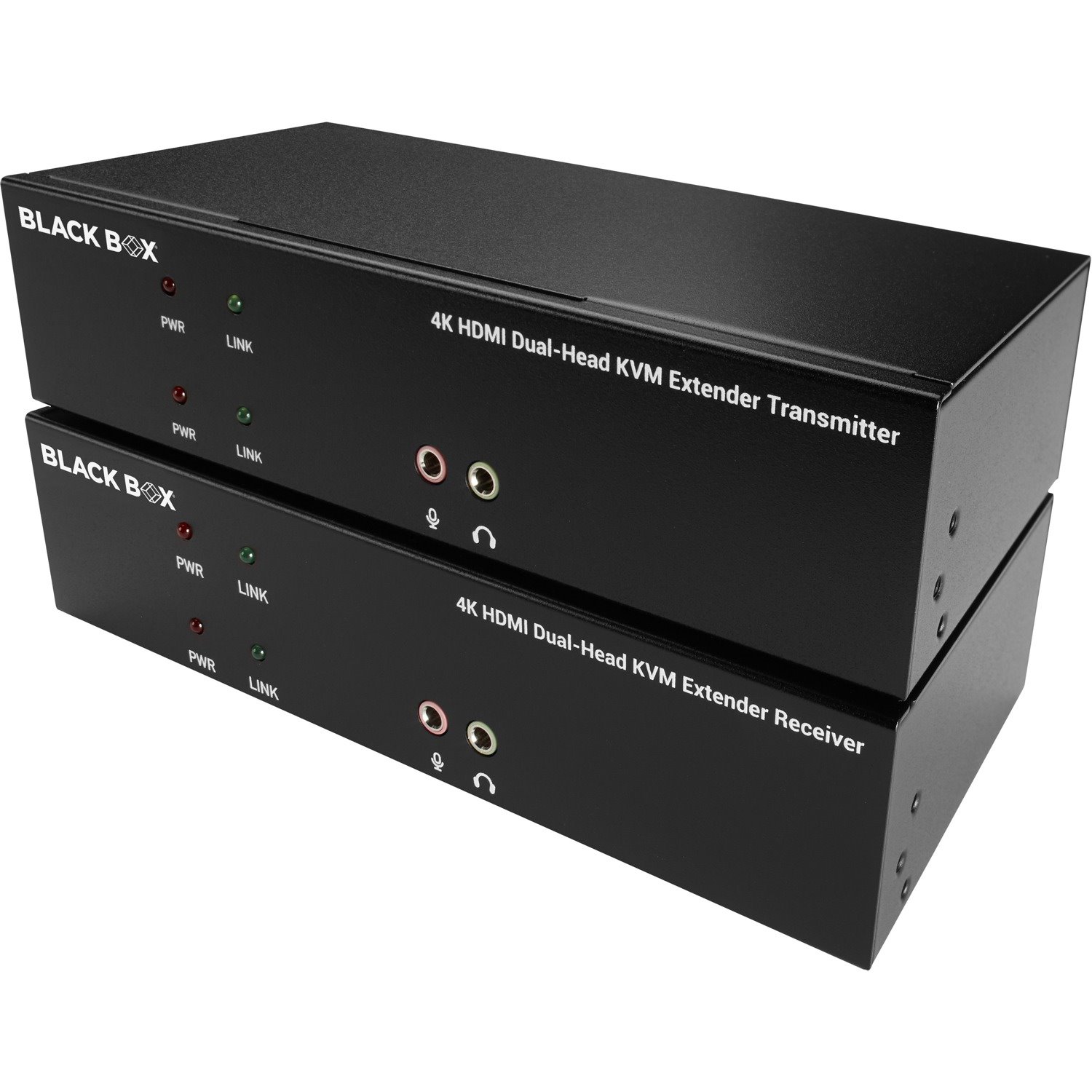 Black Box KVX Series Dual-Head HDMI KVM Fiber Extenders (KVXLCHF-200)