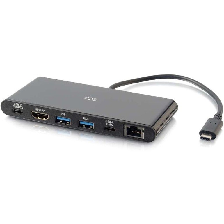 C2G USB 3.1 Type C Docking Station for Desktop PC/Tablet/Smartphone - 60 W