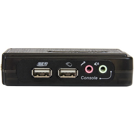 StarTech.com 2 Port USB KVM Kit with Cables and Audio Switching