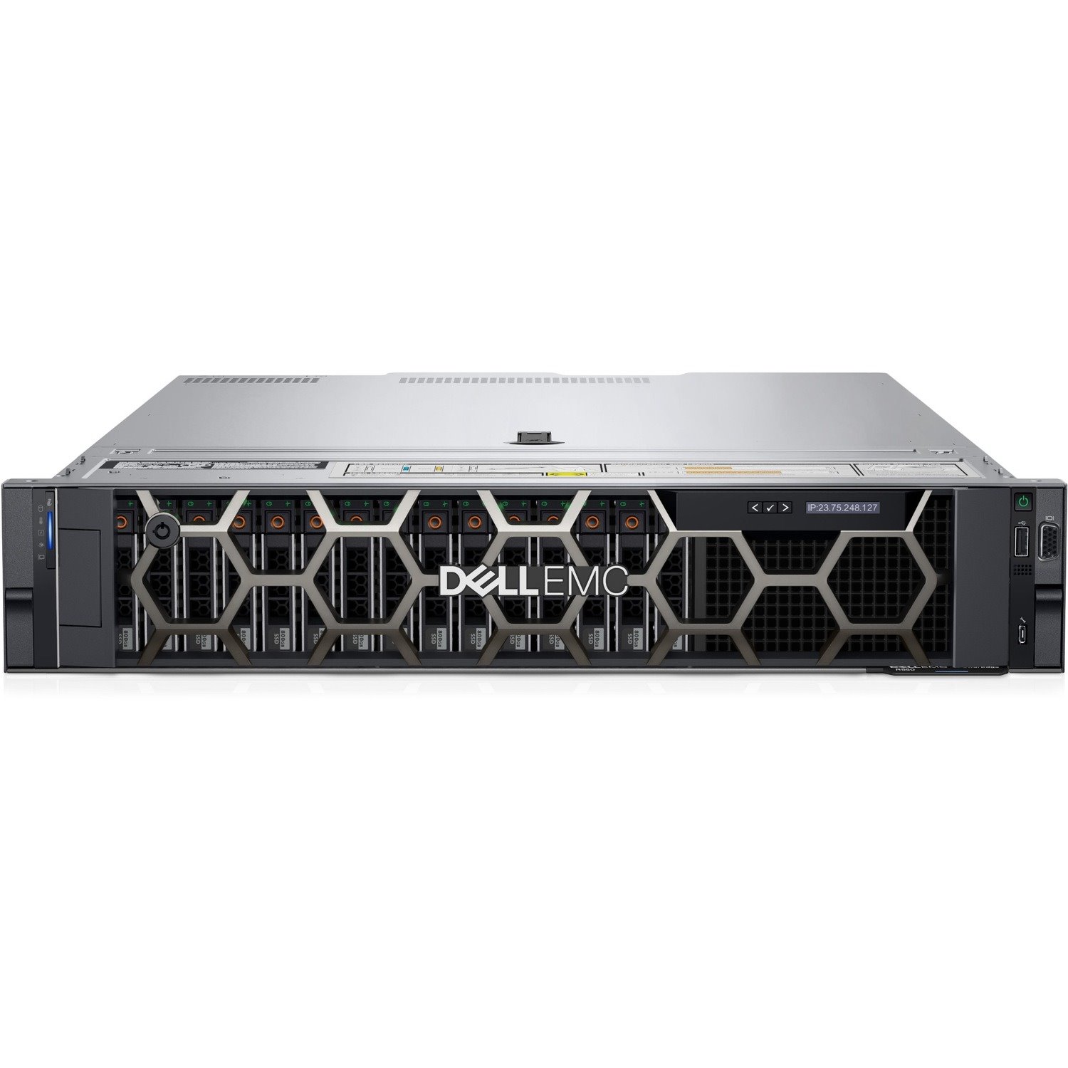 Dell EMC PowerEdge R550 2U Rack-mountable Server - 1 x Intel Xeon Silver 4309Y 2.80 GHz - 16 GB RAM - 480 GB SSD - (1 x 480GB) SSD Configuration - Serial Attached SCSI (SAS), Serial ATA Controller