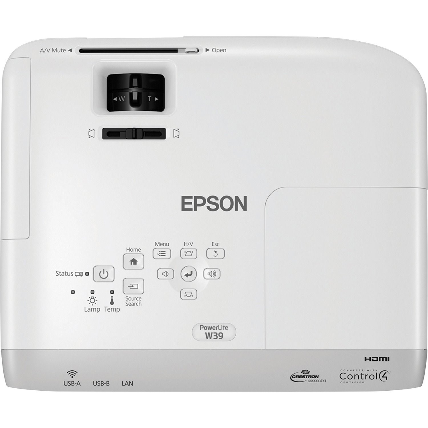 Epson PowerLite W39 LCD Projector - 16:10