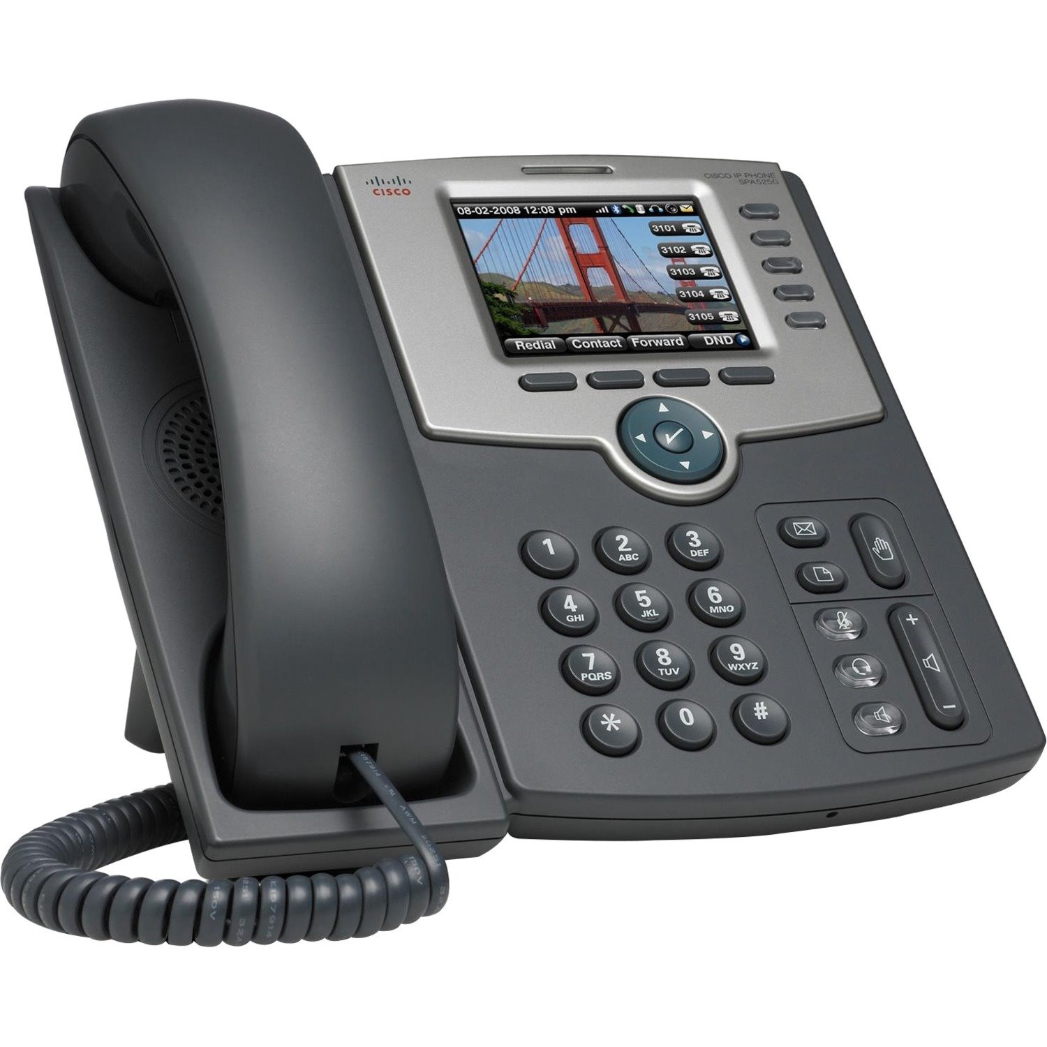 Cisco SPA525G2 IP Phone - Refurbished - Dark Gray, Silver