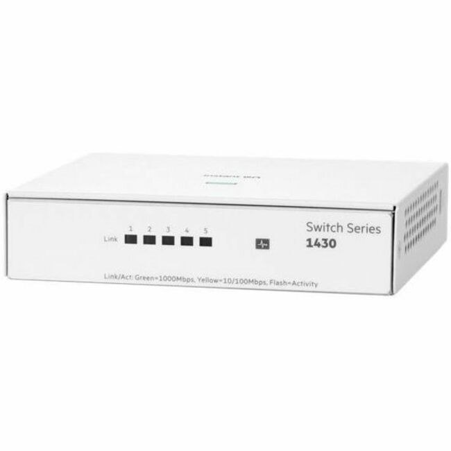 HPE Instant On 1430 5 Ports Ethernet Switch - Gigabit Ethernet - 10/100/1000Base-T
