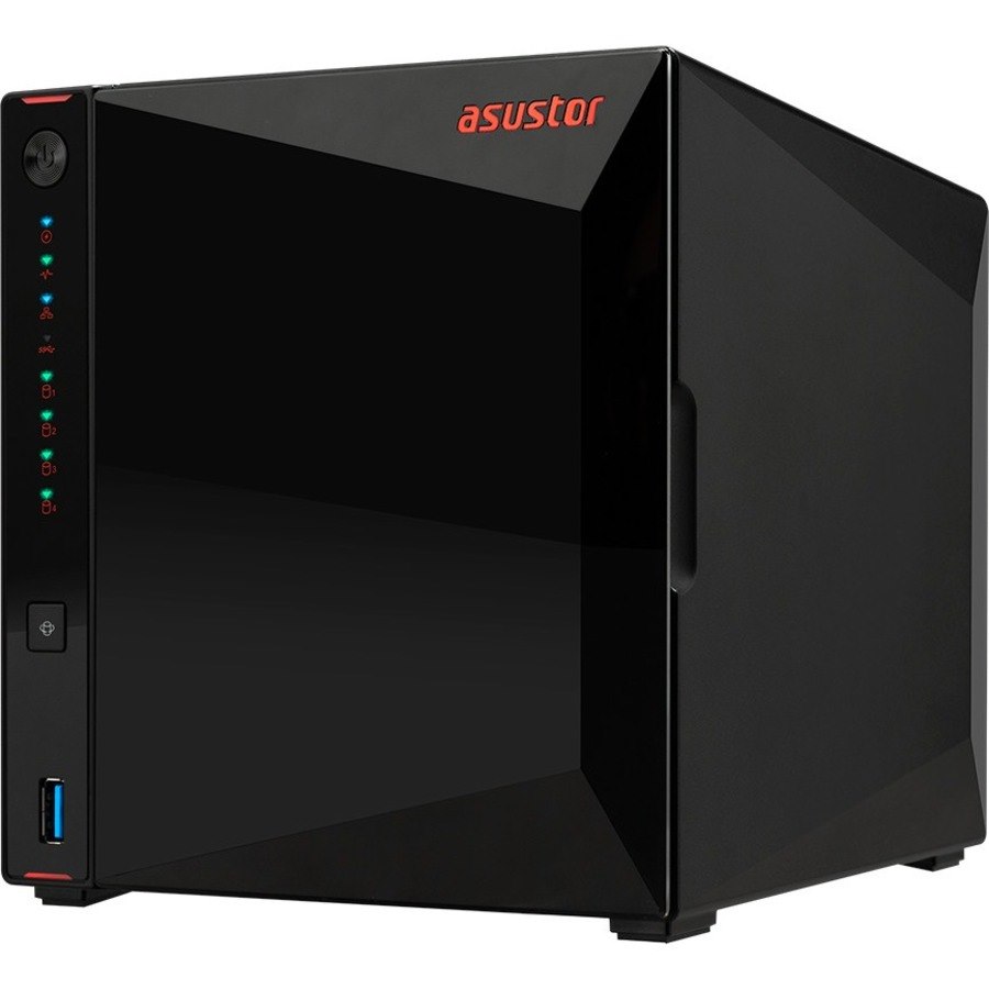 Asustor AS5304T - 4 Bay NAS, Intel Celeron Quad-Core, 2 2.5GbE Ports, 4GB RAM DDR4, Gaming Network Attached Storage, Personal Private Cloud (Diskless)