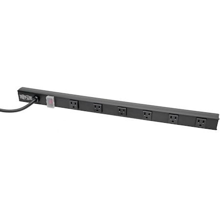 Tripp Lite by Eaton 6-Outlet Power Strip, Right-Angle NEMA 5-15R - 15A, 120V, 8 ft. (2.43 m) Cord, Right-Angle 5-15P Plug, 24 in.
