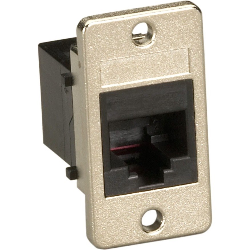 Black Box Black Panel-Mount Unshielded Coupler RJ11 4-Wire